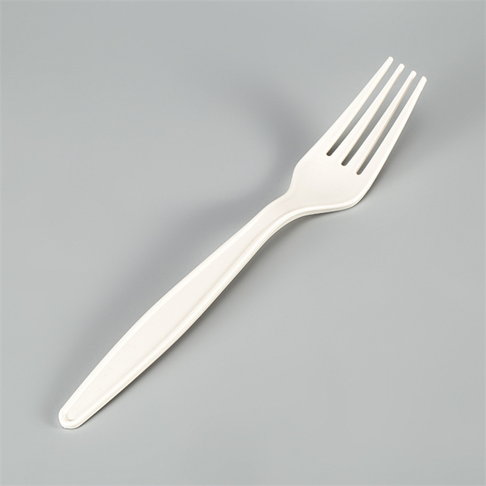 Bio-degradable  fork  from DisposablesInc.com. The best import service in China. Import your disposable items and products from us. 